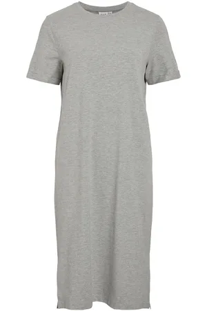 VILA Mangas Cortas Vestido Midi