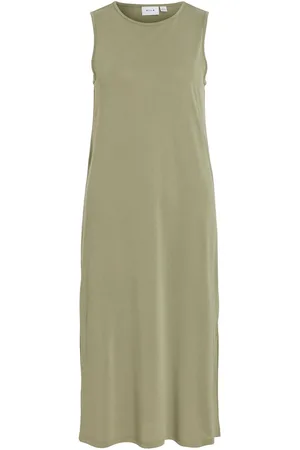 VILA Sin Mangas Vestido Midi