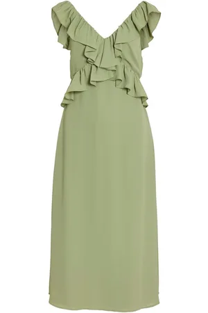 VILA Sin Mangas Vestido Midi