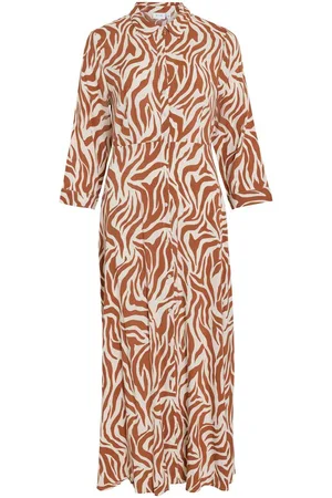 VILA Maxi Vestido Camisero