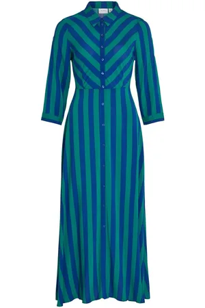 VILA Maxi Vestido Camisero