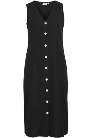 VILA Sin Mangas Vestido Midi