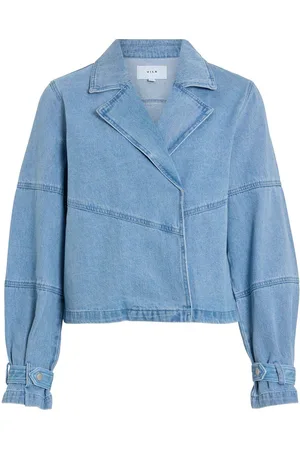 VILA Tela Vaquera Chaqueta