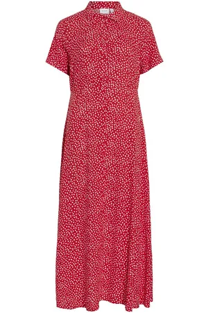 VILA Maxi Vestido Camisero