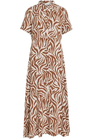 VILA Maxi Vestido Camisero