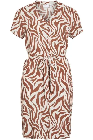 VILA Diseño Corto Vestido Camisero