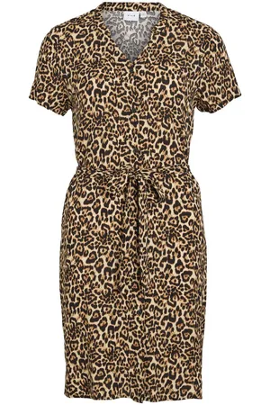 VILA Diseño Corto Vestido Camisero