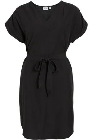 VILA Mangas Cortas Vestido Corto