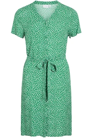 VILA Diseño Corto Vestido Camisero