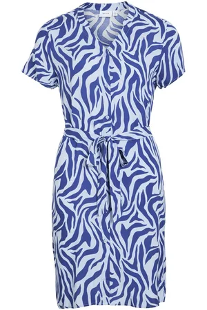 VILA Diseño Corto Vestido Camisero