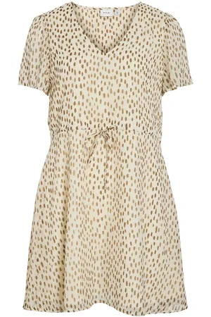 VILA Vifalia, Mangas Cortas Vestido Corto