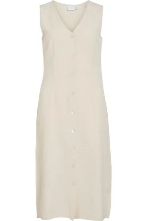 VILA Sin Mangas Vestido Midi