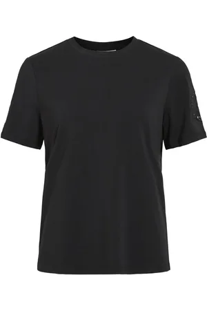 VILA Viceliana, Cuello Redondo Top De Manga Corta