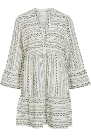 VILA Vietna De Mangas 3/4 Vestido Corto
