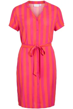 VILA Diseño Corto Vestido Camisero
