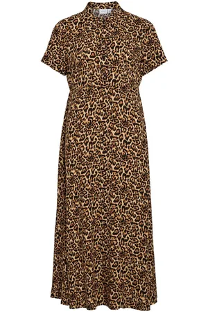 VILA Petite - Maxi Vestido Camisero