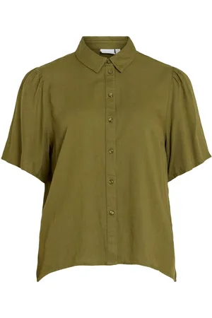 VILA Mangas Cortas Camisa