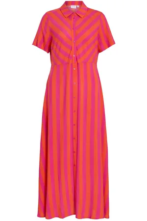 VILA Maxi Vestido Camisero