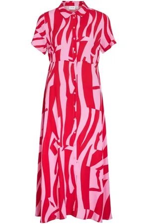 VILA Petite - Maxi Vestido Camisero
