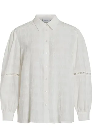 VILA Mangas Largas Camisa