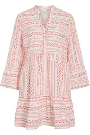 VILA Vietna De Mangas 3/4 Vestido Corto