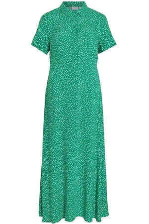 VILA Maxi Vestido Camisero