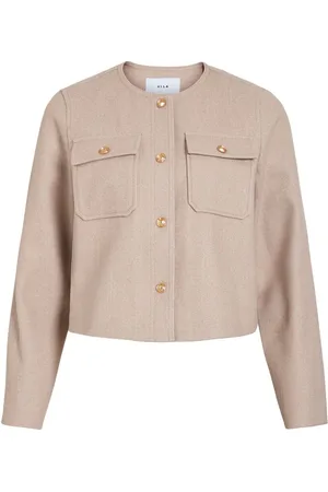 VILA Botonadura Frontal Chaqueta