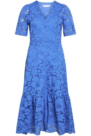 VILA Viceren, Mangas Cortas Vestido Midi