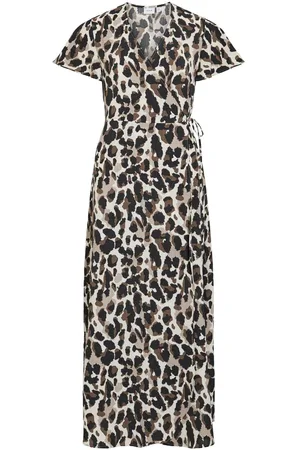 VILA Vilovie, Maxi Vestido Envolvente