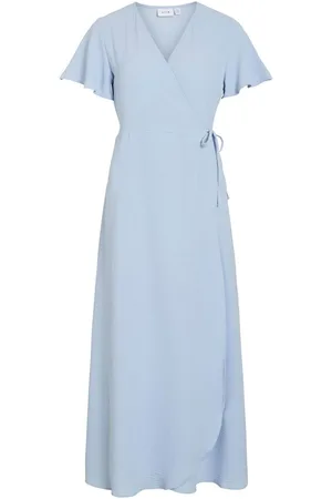 VILA Vilovie, Maxi Vestido Envolvente
