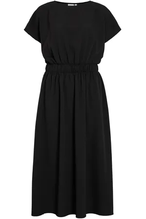 VILA Mangas Cortas Vestido Midi