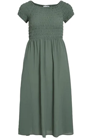 VILA Virita, Midi Vestido Smock