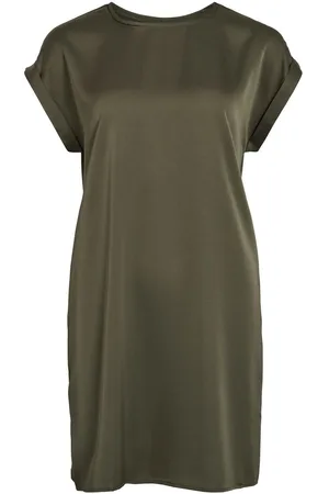 VILA Mangas Cortas Vestido Corto