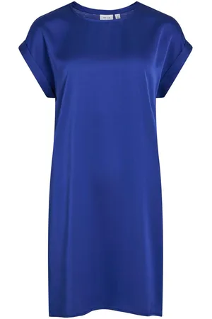 VILA Mangas Cortas Vestido Corto