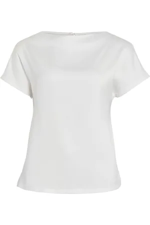 VILA Viellette De Cuello Bote Top De Manga Corta