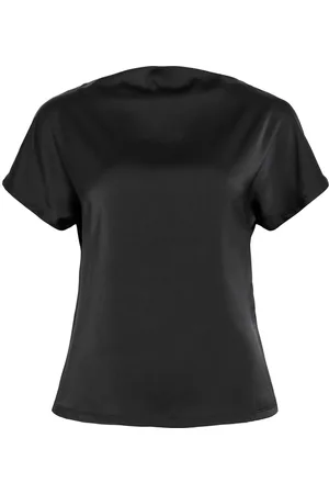 VILA Viellette De Cuello Bote Top De Manga Corta