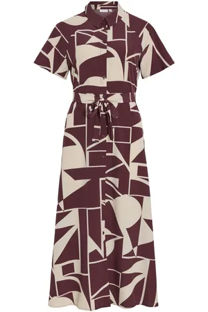 VILA Viebba Midi Vestido Camisero