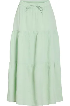 VILA Nia Algodón Falda Maxi