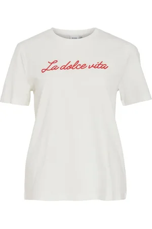 VILA Visybil, Cuello Redondo Camiseta