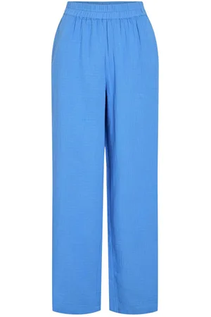 VILA Nia Cintura Alta Pantalones De Pierna Ancha