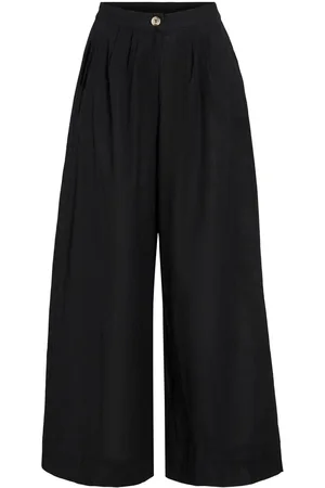 VILA Vietni De Cintura Alta Pantalones De Pierna Ancha