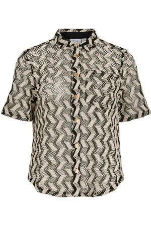 VILA Vilupina, Mangas Cortas Camisa
