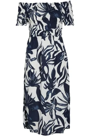 VILA Vilisa, Hombros Descubiertos Vestido Midi