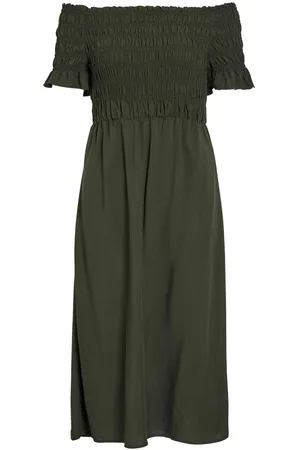 VILA Vilisa, Hombros Descubiertos Vestido Midi