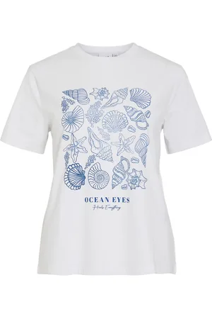 VILA Vinora Cuello Redondo Camiseta