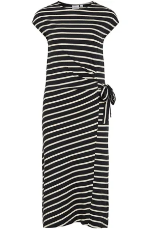 VILA Vipompia, Midi Vestido De Mangas Casquillo