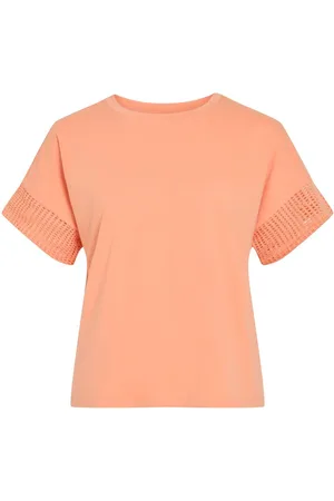 VILA Vizima, Cuello Redondo Top De Manga Corta