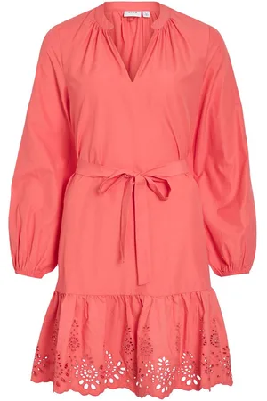 VILA Vikelli Mangas Largas Vestido Corto