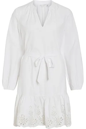 VILA Vikelli Mangas Largas Vestido Corto
