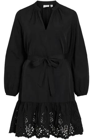 VILA Vikelli Mangas Largas Vestido Corto